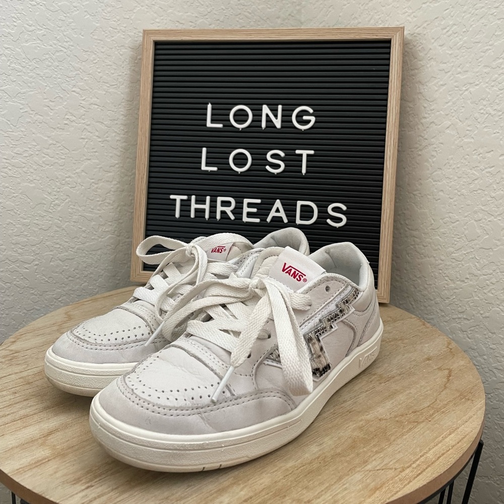 Vans Lowland - White / Snake Print - Size 5